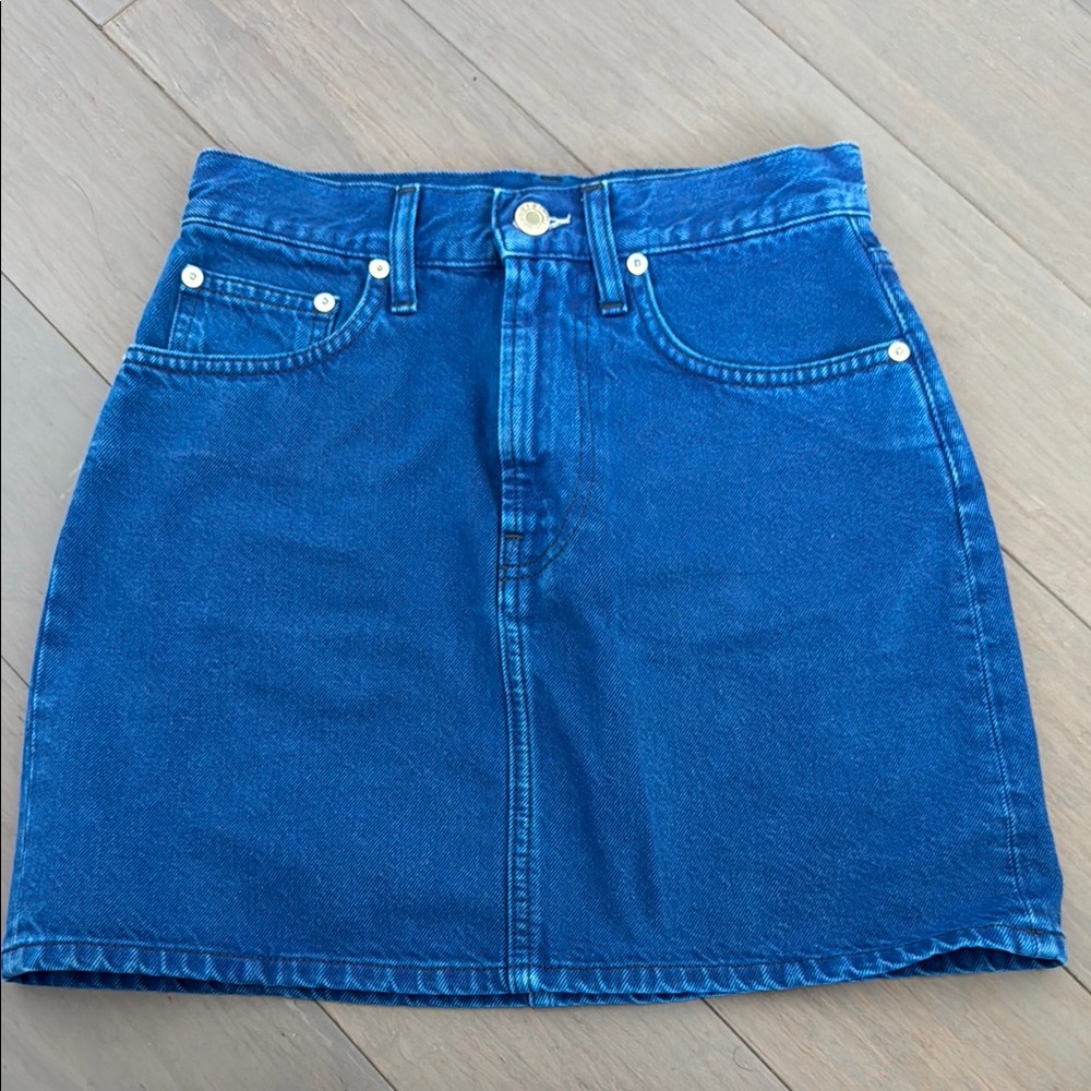 Helmut lang Blue Denim Skirt size 25